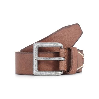 Mantaray Brown leather belt